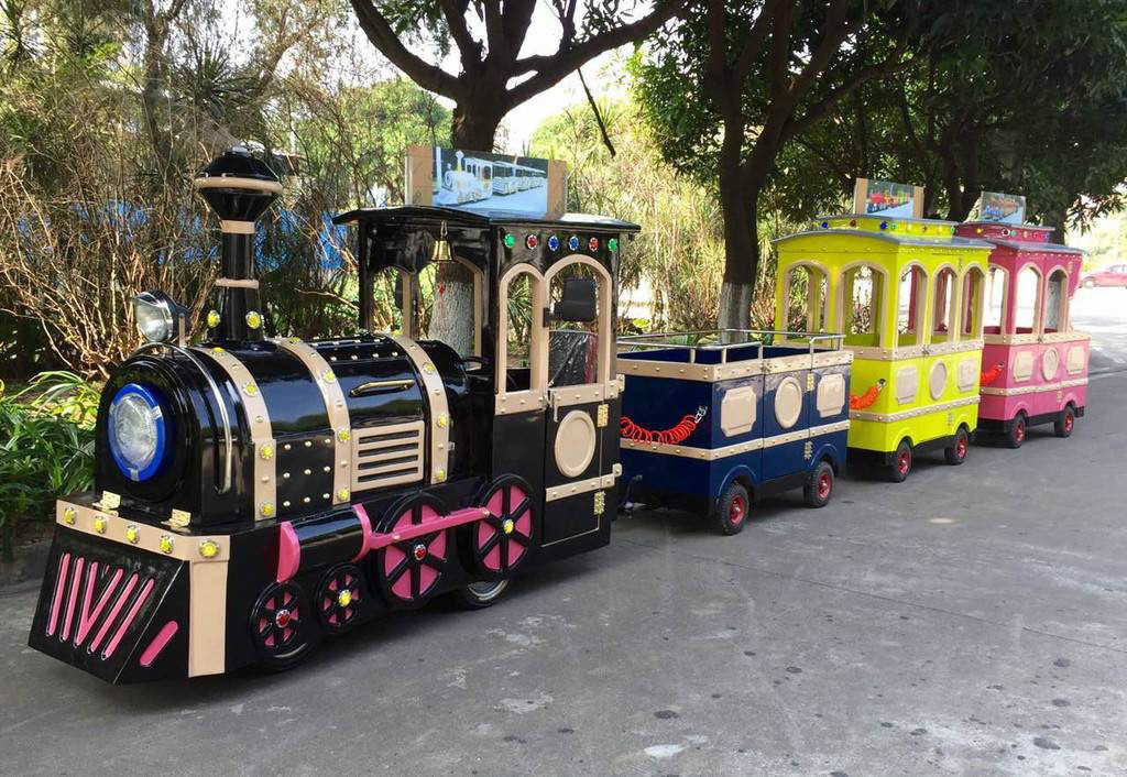 城关景区广商场无轨观光小火车电动儿童游乐设备小火车可坐人户外玩具